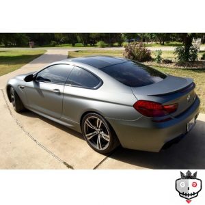 BMW wrapped in Avery SW Matte Gunmetal Metallic vinyl