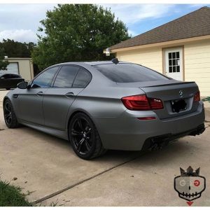 BMW wrapped in Arlon UPP Matte Frozen Grey vinyl