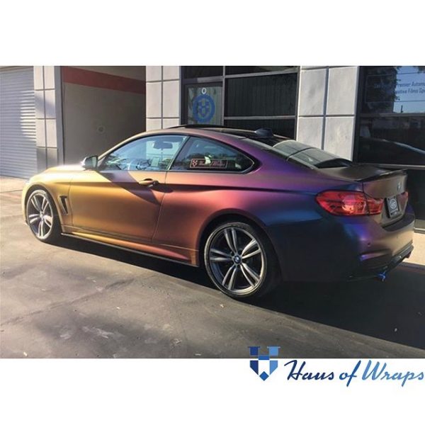 Bmw Wrapped In Avery Colorflow Satin Rushing Riptide Cyanpurple Shade Shifting Vinyl 1084