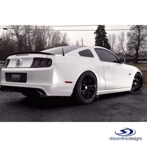 Ford Mustang wrapped in Avery SW Satin Pearl White vinyl