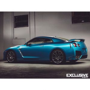 Nissan wrapped in 3M 1080 Satin Ocean Shimmer vinyl