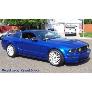 Ford wrapped in 3M 1080 Gloss Cosmic Blue vinyl