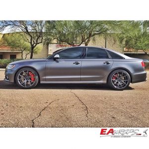 Audi wrapped in 1080 Satin Dark Gray vinyl