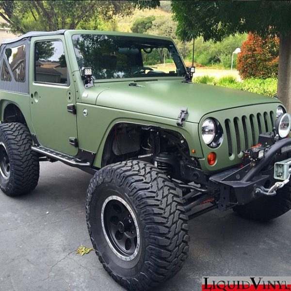 Jeep wrapped in 3M 1080-M26 Matte Military Green - Vinyl Wrap - 3M ...