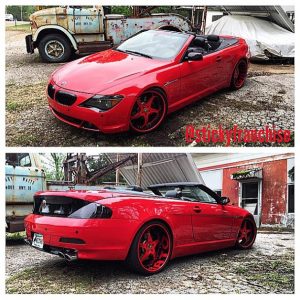 BMW wrapped in Avery SW900-436 Gloss Carmine Red