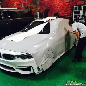 BMW wrapped in Avery SW900-832 Gloss Grey