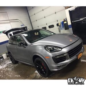 Subaru wrapped in 3M 1080-BR230 Brushed Titanium