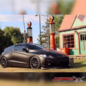 Honda wrapped in M 1080 Satin Gold Dust Black vinyl