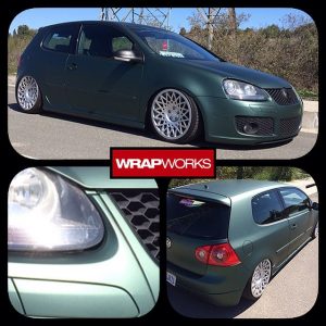 Volkswagen wrapped in Matte Metallic Pine