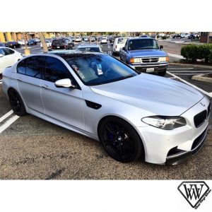 BMW wrapped in Avery SW900-812 Brushed Aluminum