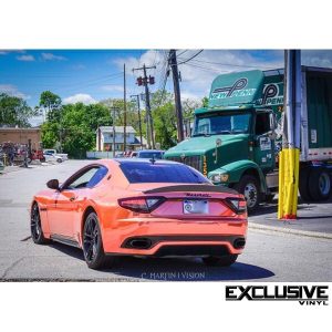 Maserati wrapped in Arlon 2600CX Copper Chrome vinyl