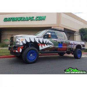 Ford F250 Commercial Truck wrapped in custom printed 3M IJ180C vinyl with 780mC Reflective overlays