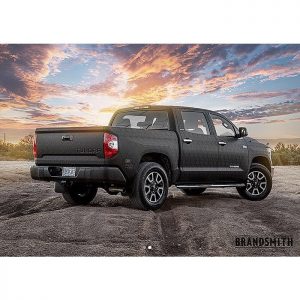 Toyota Tundra wrapped in Shadow Black vinyl