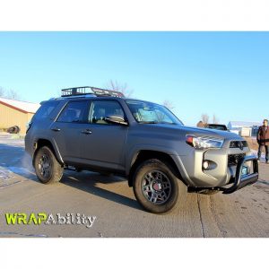 Toyota 4-Runner wrapped in Avery SW Matte Gunmetal Metallic vinyl