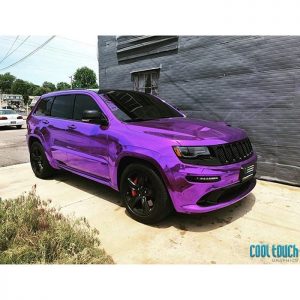 Jeep SRT wrapped in Avery SW Violet Chrome vinyl