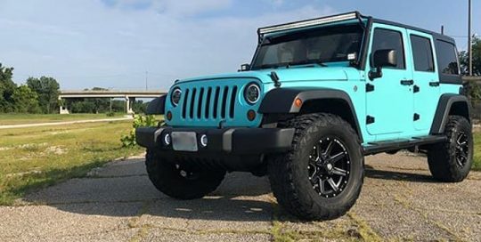 Teal jeep hot sale wrangler