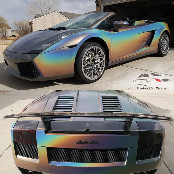 Lamborghini Gallardo Wrapped In 3m Colorflip Gloss Psychedelic Shade