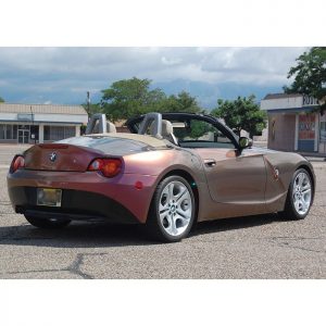 BMW Z4 wrapped in Orafol Shift Effect Gloss Aubergine/Bronze shade shifting vinyl