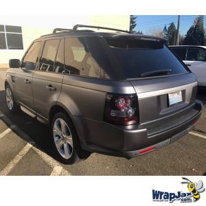 Range Rover wrapped in Satin Dark Gray vinyl