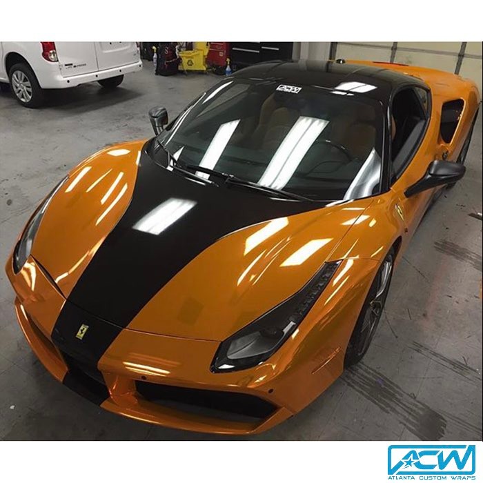 Customized Ferrari - Gloss Black Wrap #car #vehiclewraps #carwraps #carporn  #California #Hollywood #losangeles #custom #vinyl #exoticcar #vinylwrap  #carswithoutlimits #ferrari #exoticcar 