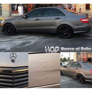 Mercedes Benz wrapped in Avery SW Matte Charcoal Metallic vinyl