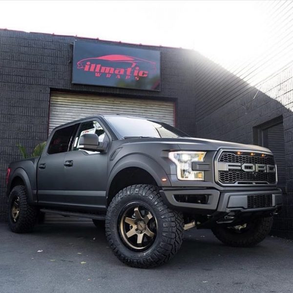 Ford Raptor Wrapped in 3M 1080 Matte Deep Black Vinyl - Vinyl Wrap - 3M ...