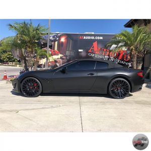 Maserati Wrapped in Avery SW Satin Black Vinyl