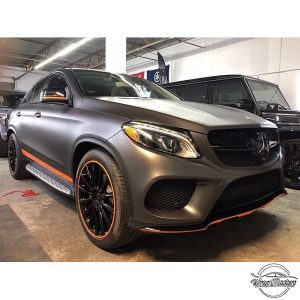 Mercedes-Benz GLE Wrapped in 3M 1080 Matte Dark Gray Vinyl