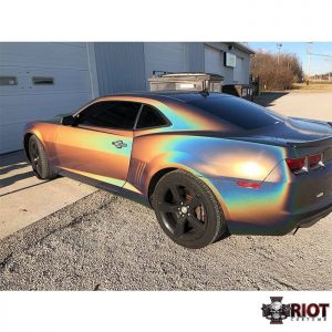 Chevrolet Camaro wrapped in 3M ColorFlip Gloss Psychedelic shade shifting vinyl