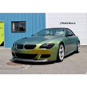 Bmw M6 wrapped in Avery ColorFlow Satin Fresh Spring Gold/Silver shade shifting vinyl