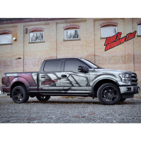 Ford Truck wrapped in custom printed 3M IJ180mC-120 Satin White ...