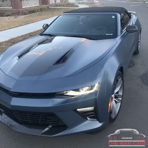 Chevrolet Camaro wrapped in 3M 1080 Satin Thundercloud vinyl - Vinyl ...