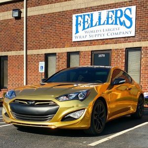 Genesis wrapped in Avery Gold Chrome