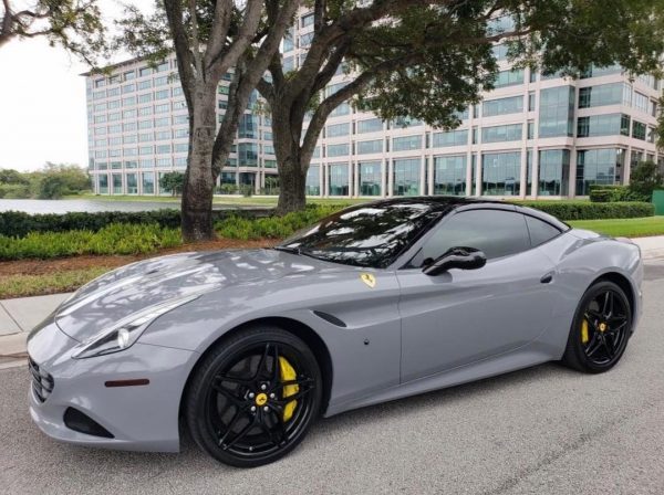 Ferrari wrapped in Gloss Nardo Gray vinyl - Vinyl Wrap - 3M - Cars ...