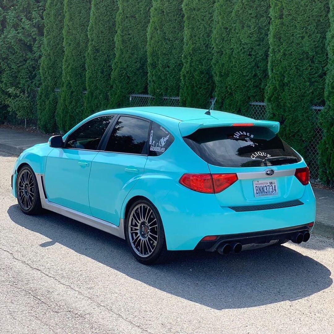 Subaru Vinyl Wrap,Best Ravoony Glossy Baby Blue Car Wrap Subaru