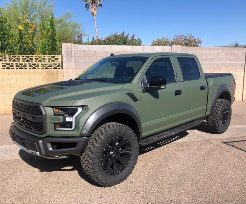 Ford F150 wrapped in Matte Military Green vinyl - Vinyl Wrap - 3M ...