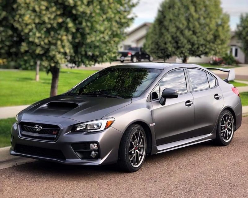 Subaru Wrx wrapped in Satin Charcoal Metallic vinyl - Vinyl Wrap - 3M ...