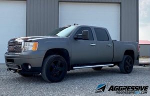 GMC Sierra Wrapped in Avery Dennison Matte Charcoal Metallic Vinyl